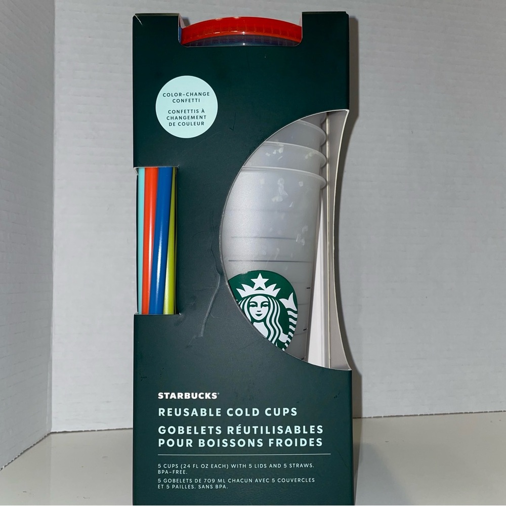 1 pack of Starbucks Confetti color changing tumblers New